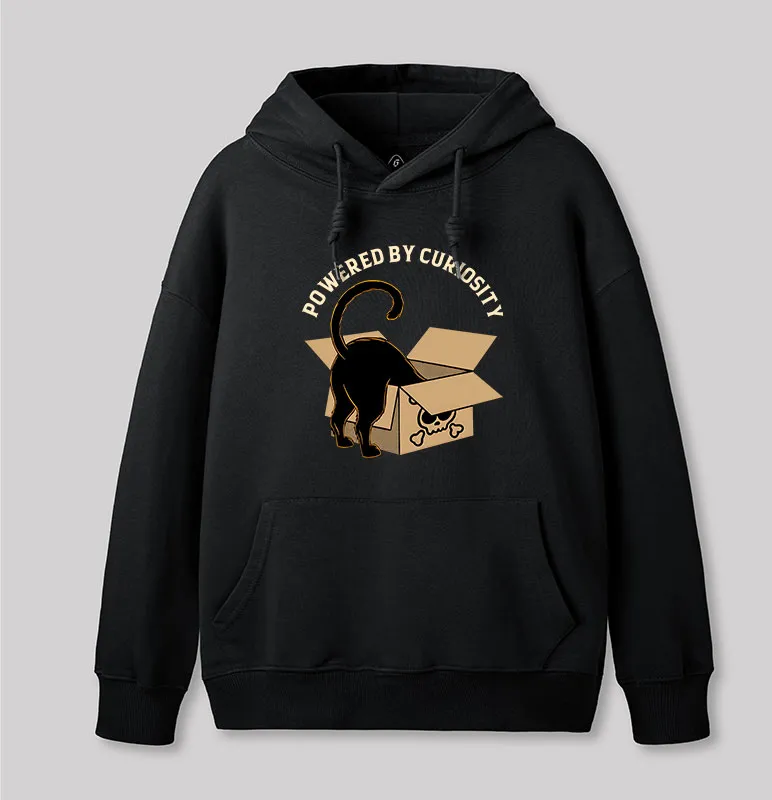 Alternative view of Powered By Curiosity Geek Hoodie