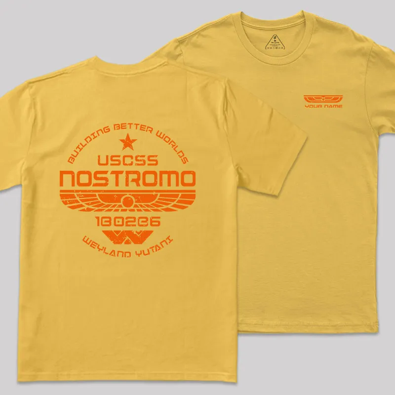 Personalized USCSS Nostromo Geek T-Shirt - Image 5