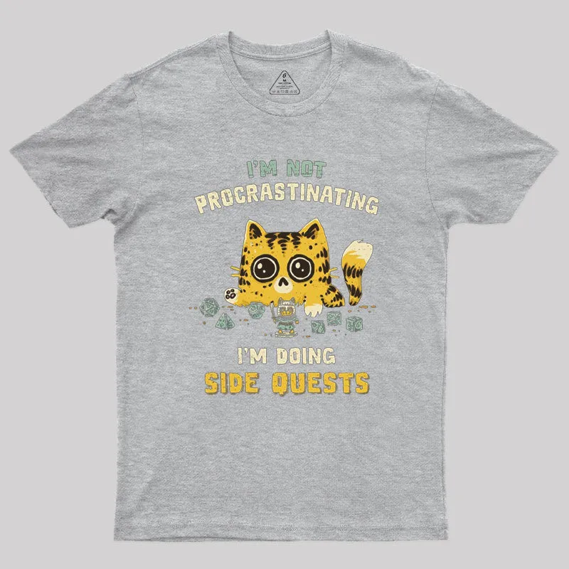 I Am Doing Side Quests Geek T-Shirt - Image 4