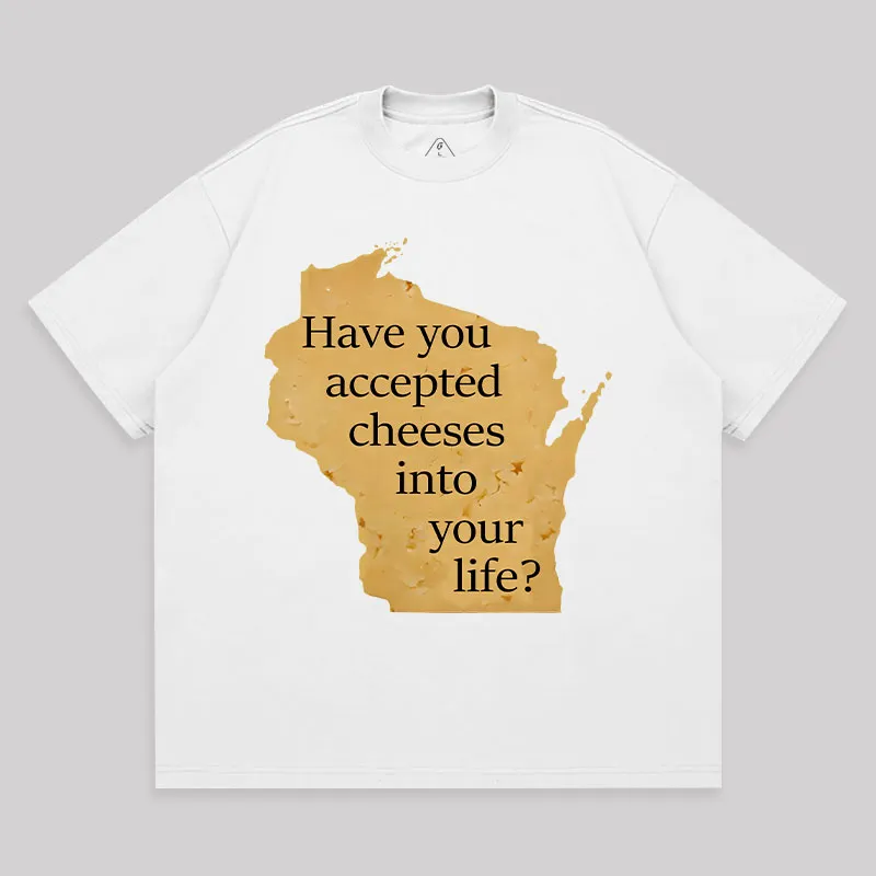 Wisconsin Cheese Pun Unisex Oversized T-shirt - Image 2