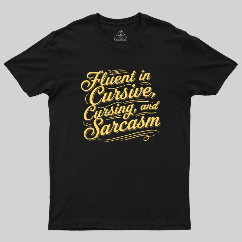 Fluent in Sass Geek T-Shirt - Image 2