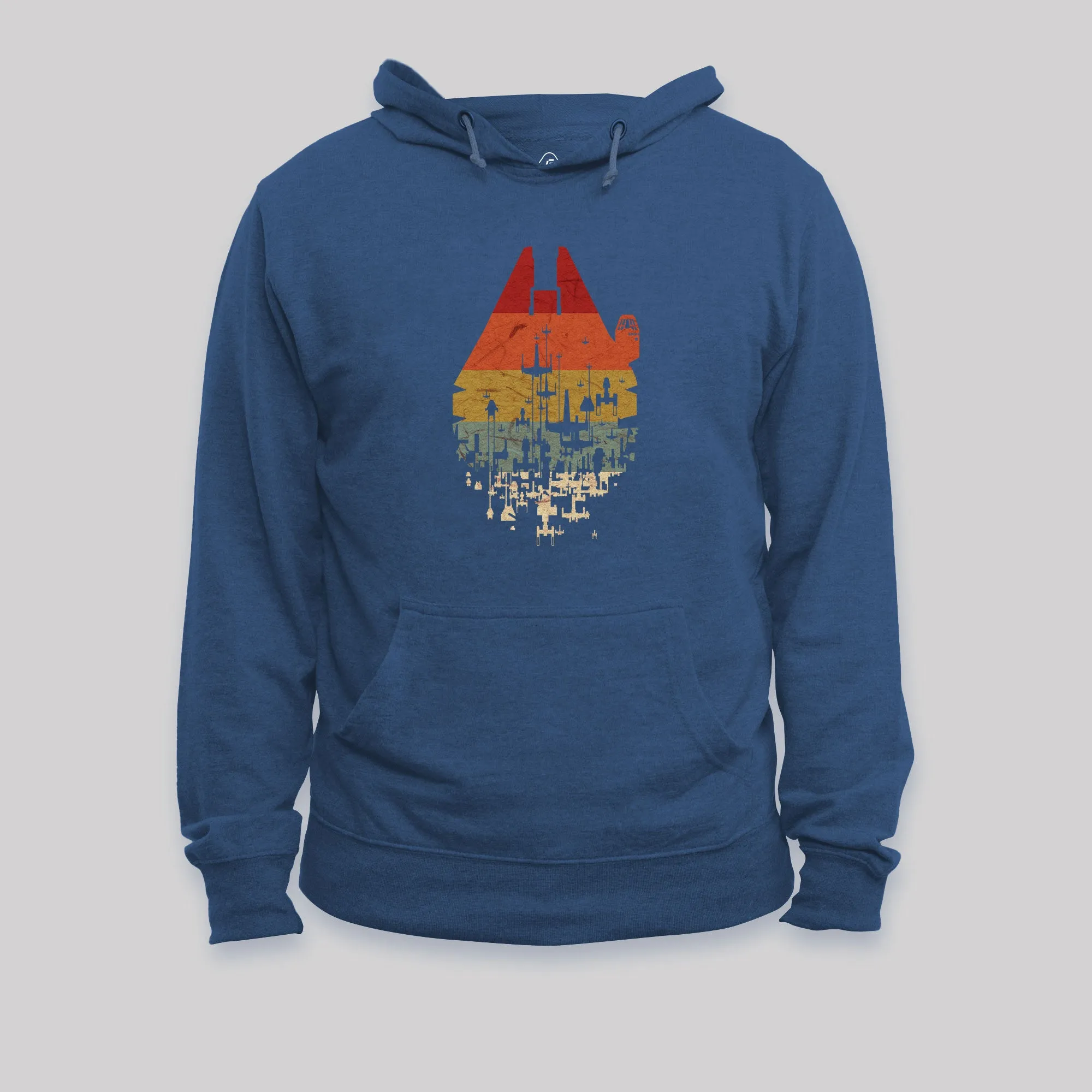 Alternative view of Retro Battleship Geek Hoodie
