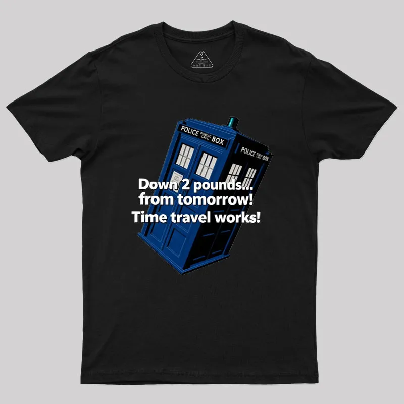 Down 2 Pounds From Tomorrow Geek T-Shirt