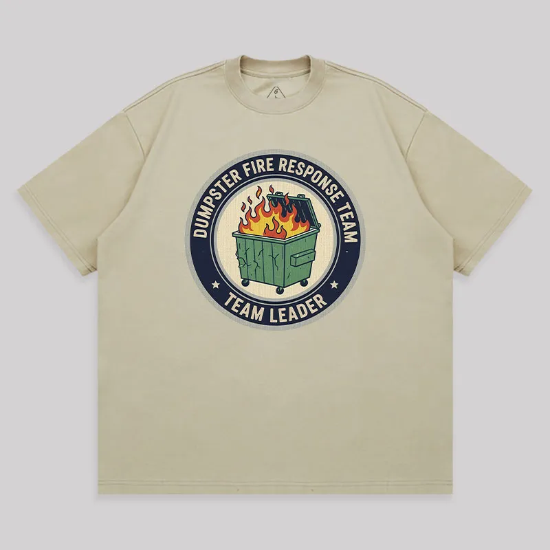 Dumpster Fire Response Team Unisex Oversized T-shirt - Image 8