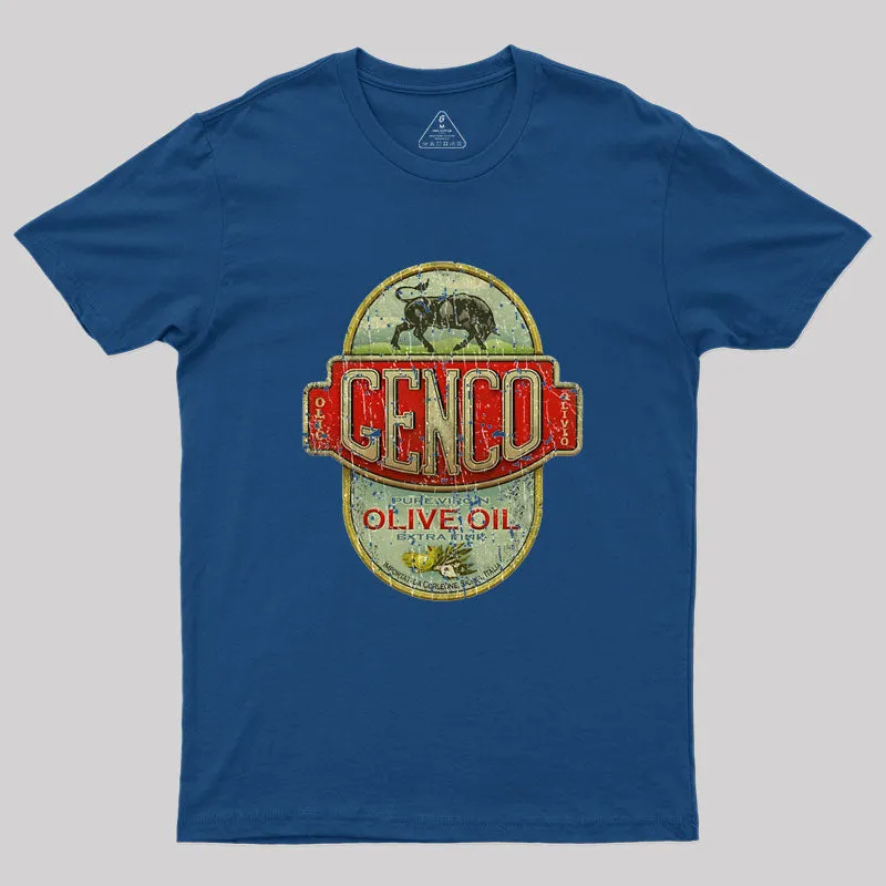 VINTAGE - GENCO OLIVE OIL Geek T-Shirt - Image 3