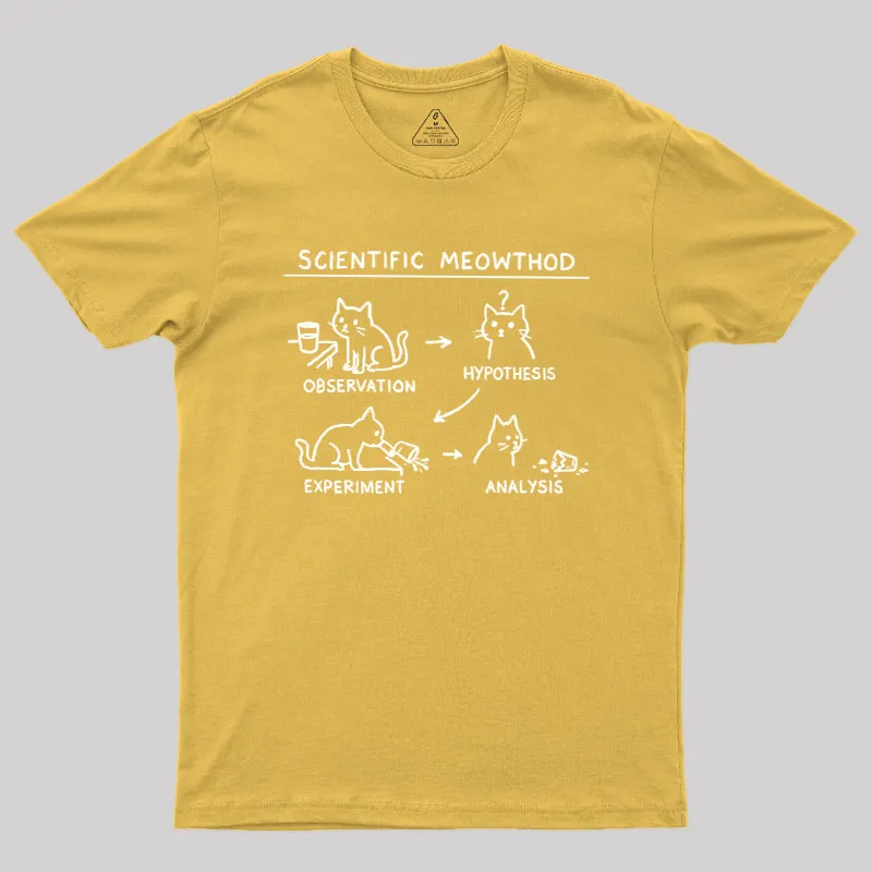 Scientific Meowthod Geek T-Shirt - Image 8