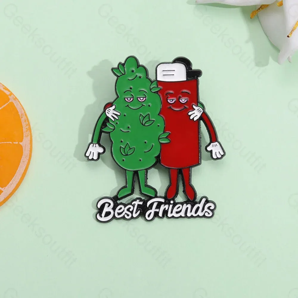 Cartoon Best Friends Pins