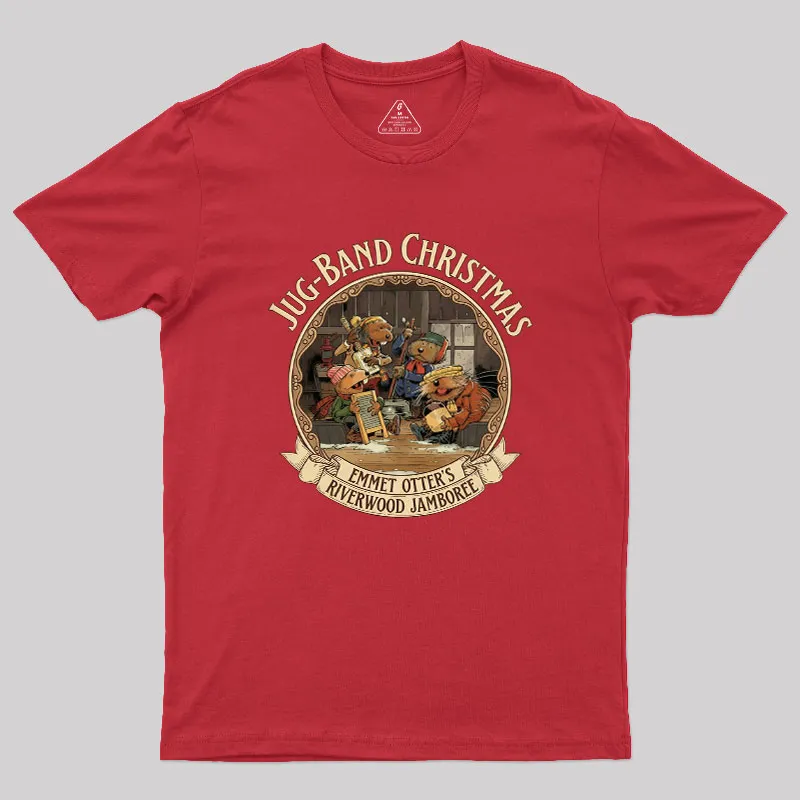 Emmet Otters Jug Band Christmas Geek T-Shirt - Image 7