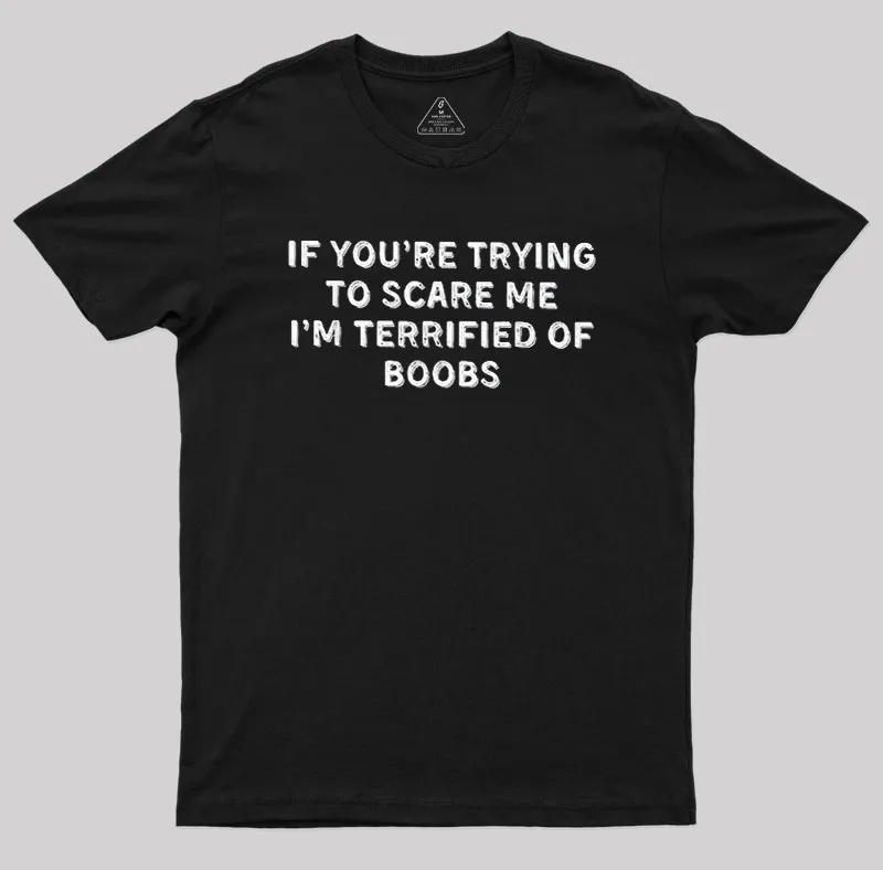 Terrified Humor Geek T-Shirt