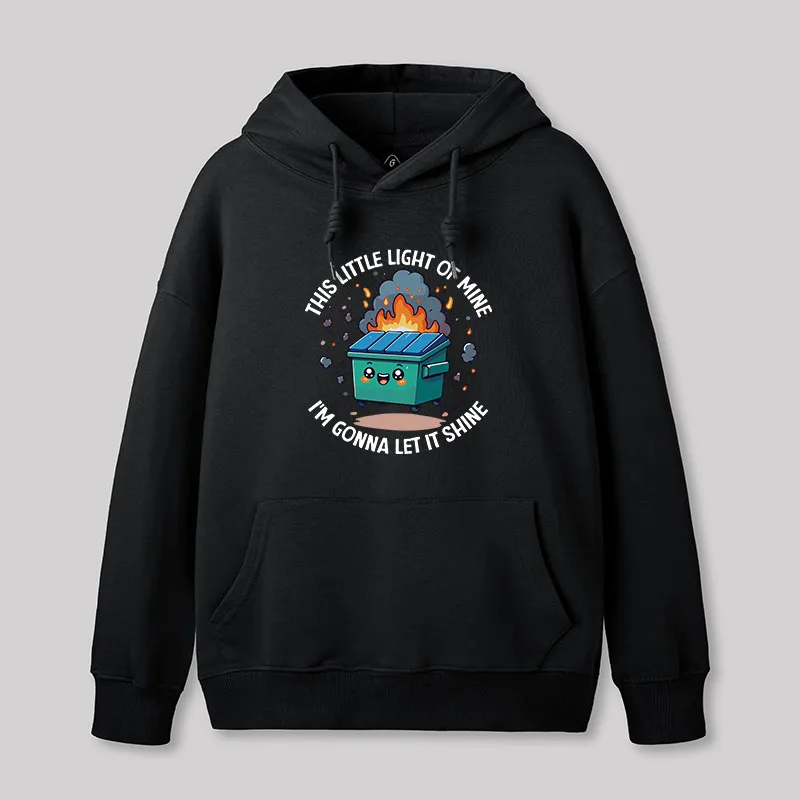 Alternative view of This Little Light Of Mine Geek Hoodie