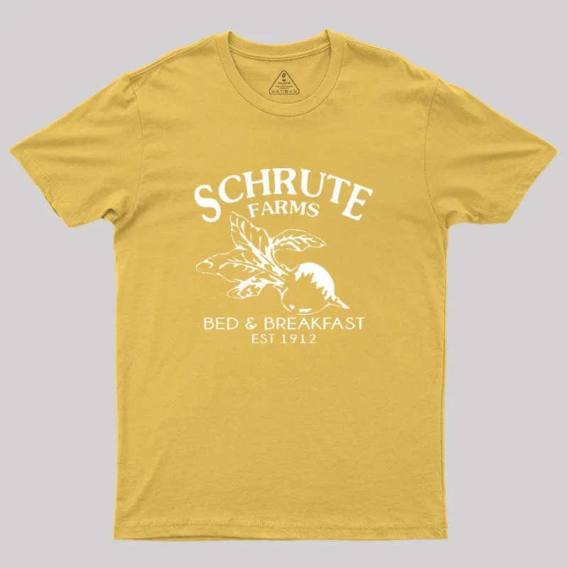 Schrute Farms Bed and Breakfast Geek T-Shirt - Image 8