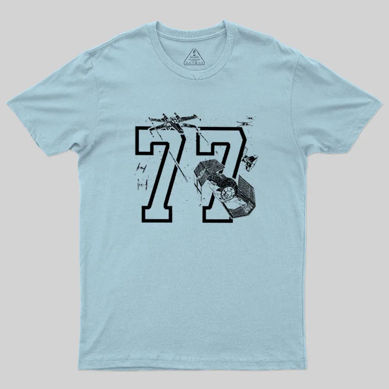 77 Athletic Print Geek T-Shirt - Image 10