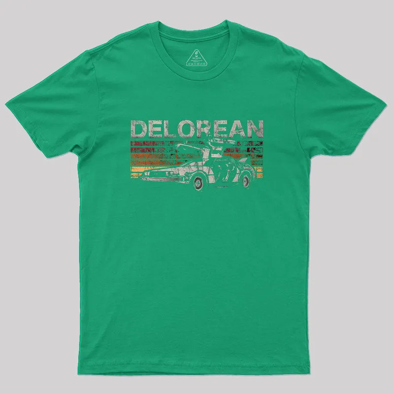 Retro Delorean Geek T-Shirt - Image 6