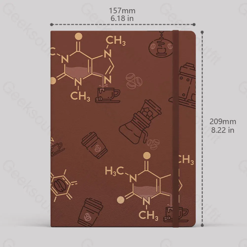 Chemical Formula of Caffeine Notebook