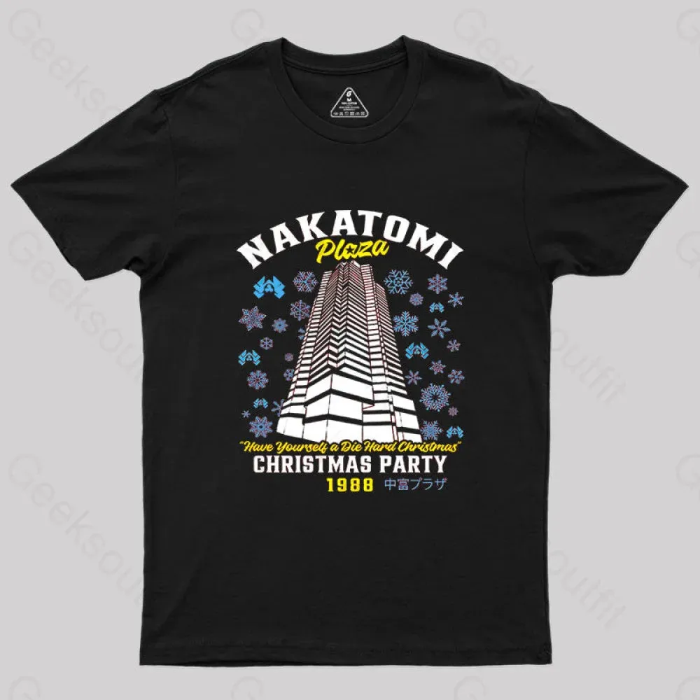 Christmas Nakatomi Building Die Hard Geek T-Shirt - Image 2