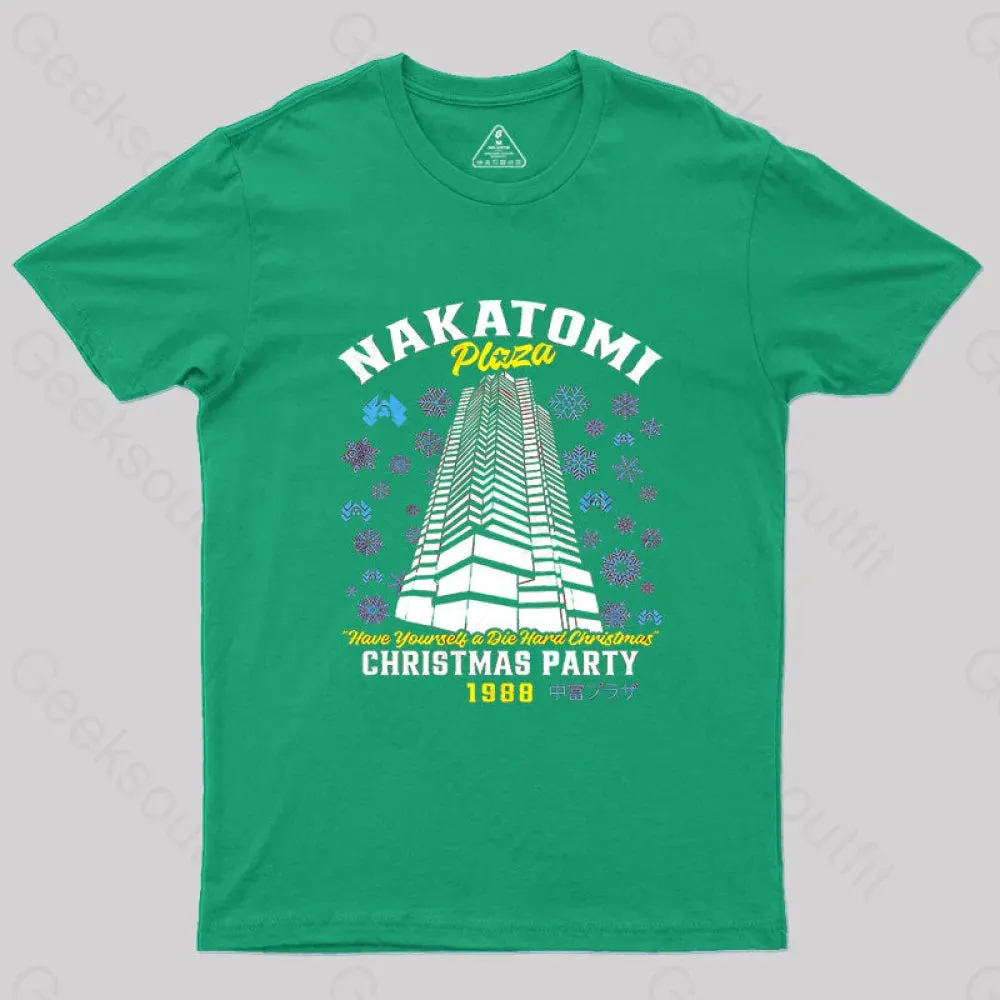Christmas Nakatomi Building Die Hard Geek T-Shirt - Image 9