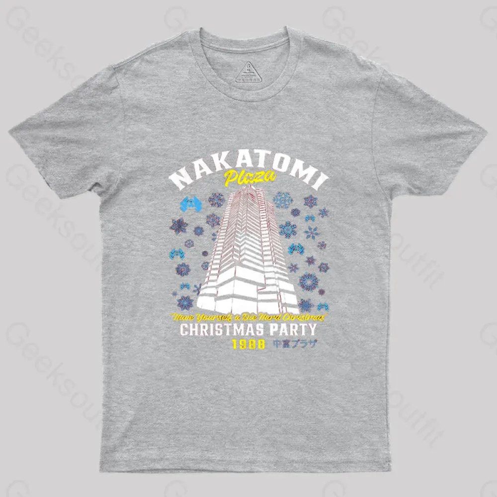 Christmas Nakatomi Building Die Hard Geek T-Shirt - Image 4