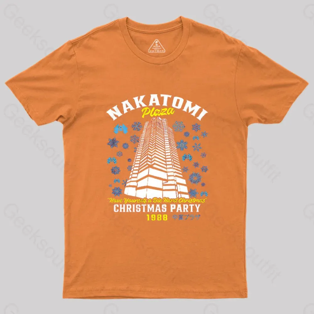 Christmas Nakatomi Building Die Hard Geek T-Shirt - Image 7