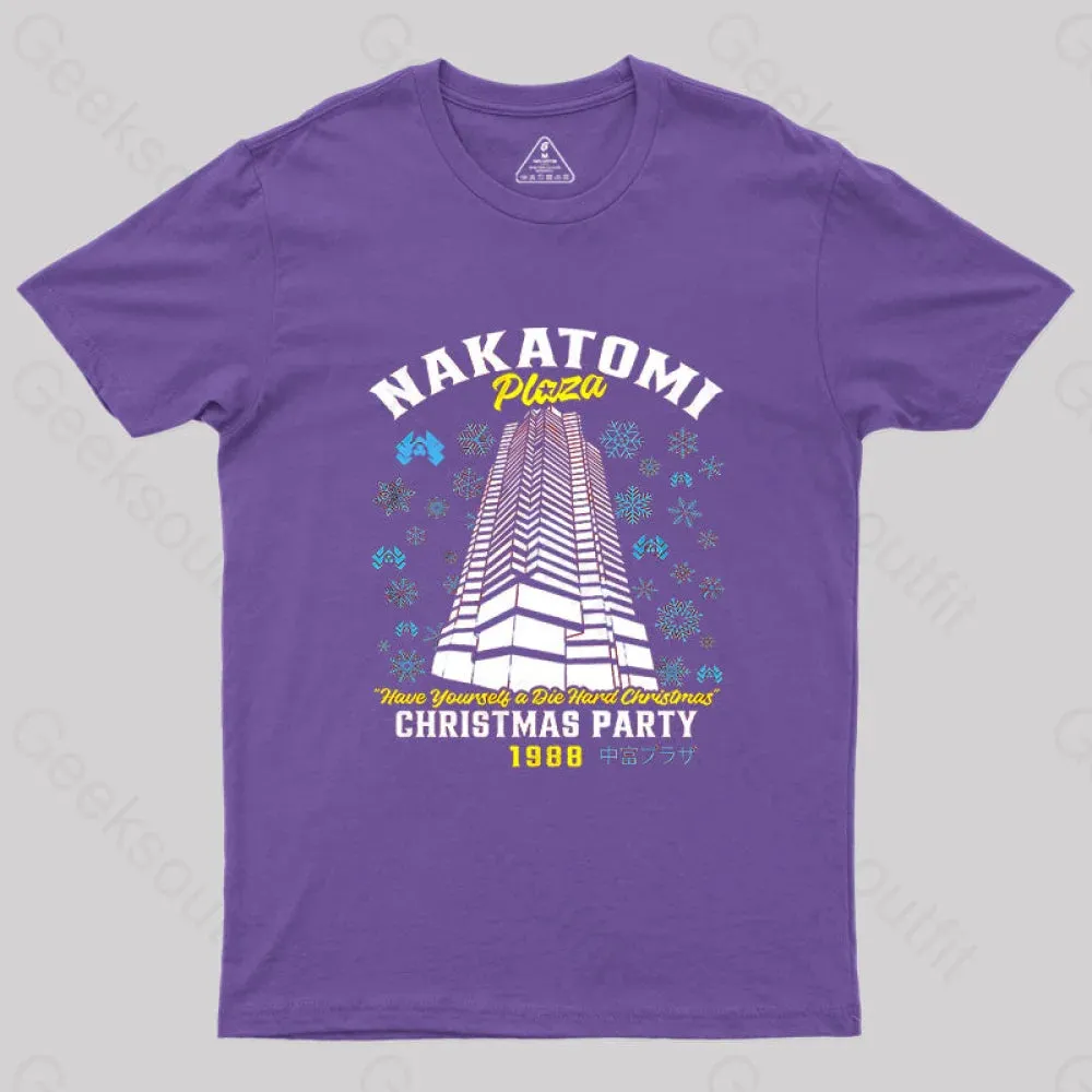 Christmas Nakatomi Building Die Hard Geek T-Shirt - Image 6