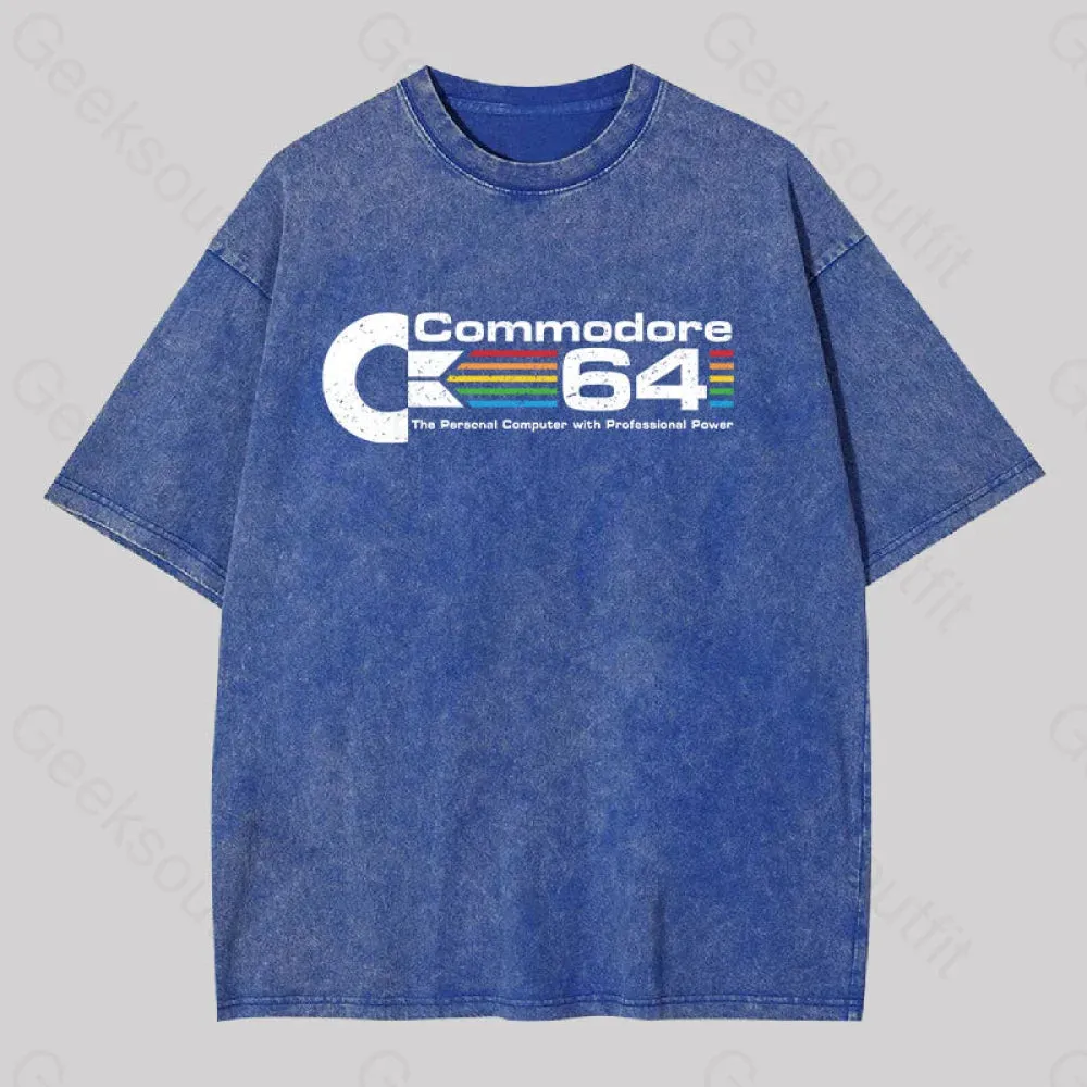 Commodore 64 Washed T-Shirt - Image 2