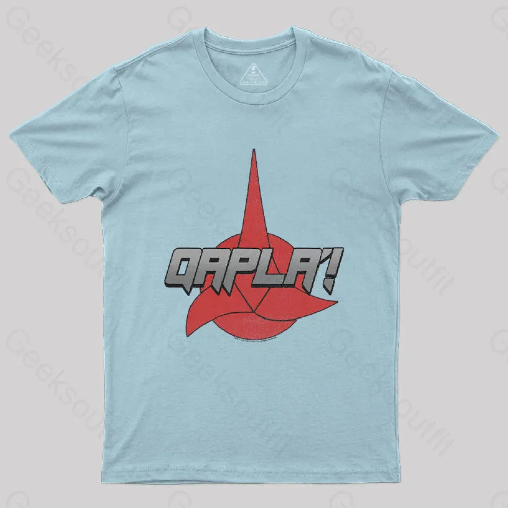 Scifi Space Qapla Nerd T-Shirt - Image 6