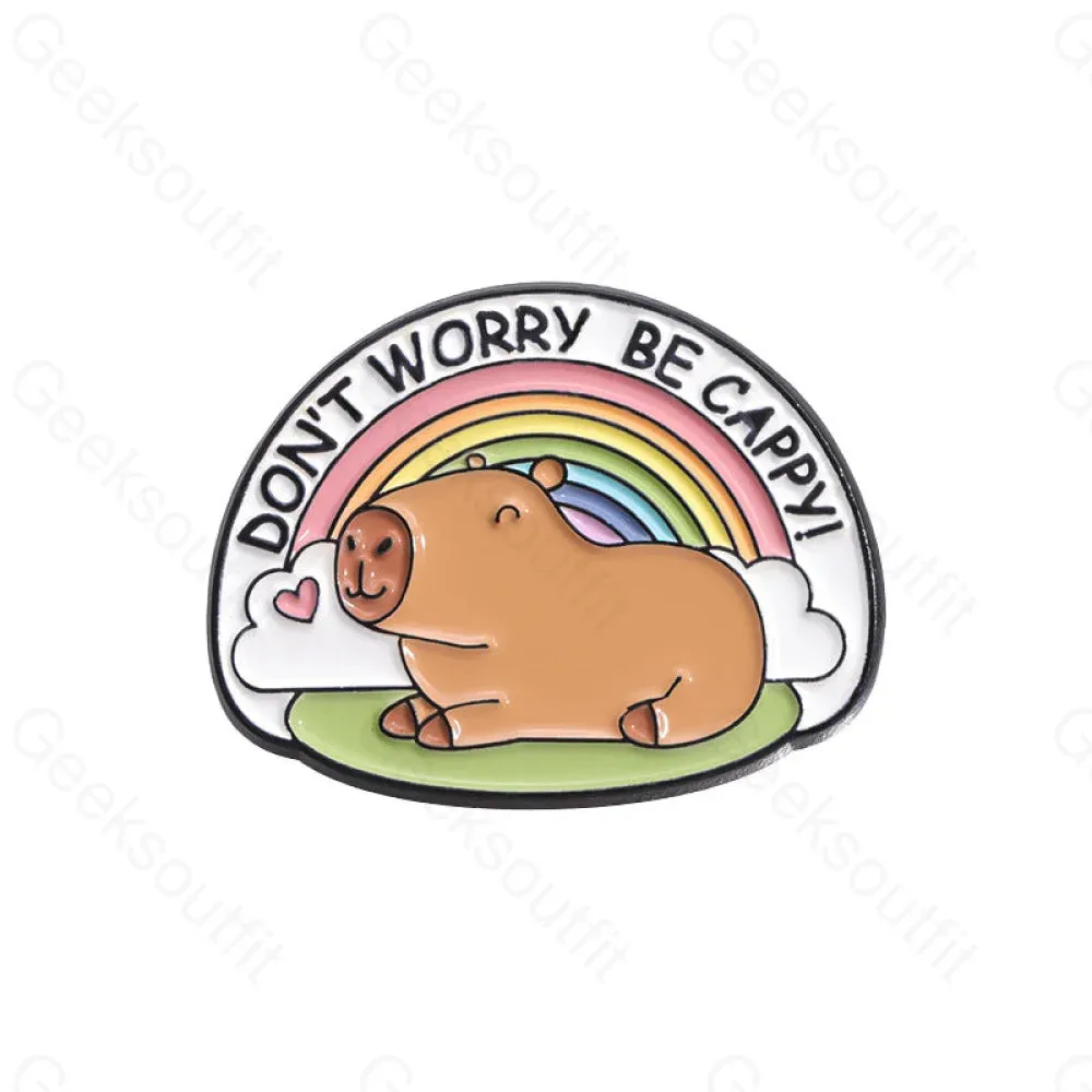 Cute Water Dolphin Capybara Pins