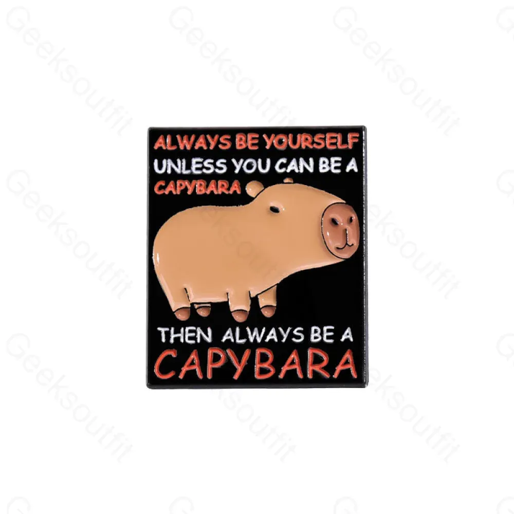 Cute Water Dolphin Capybara Pins - Image 5