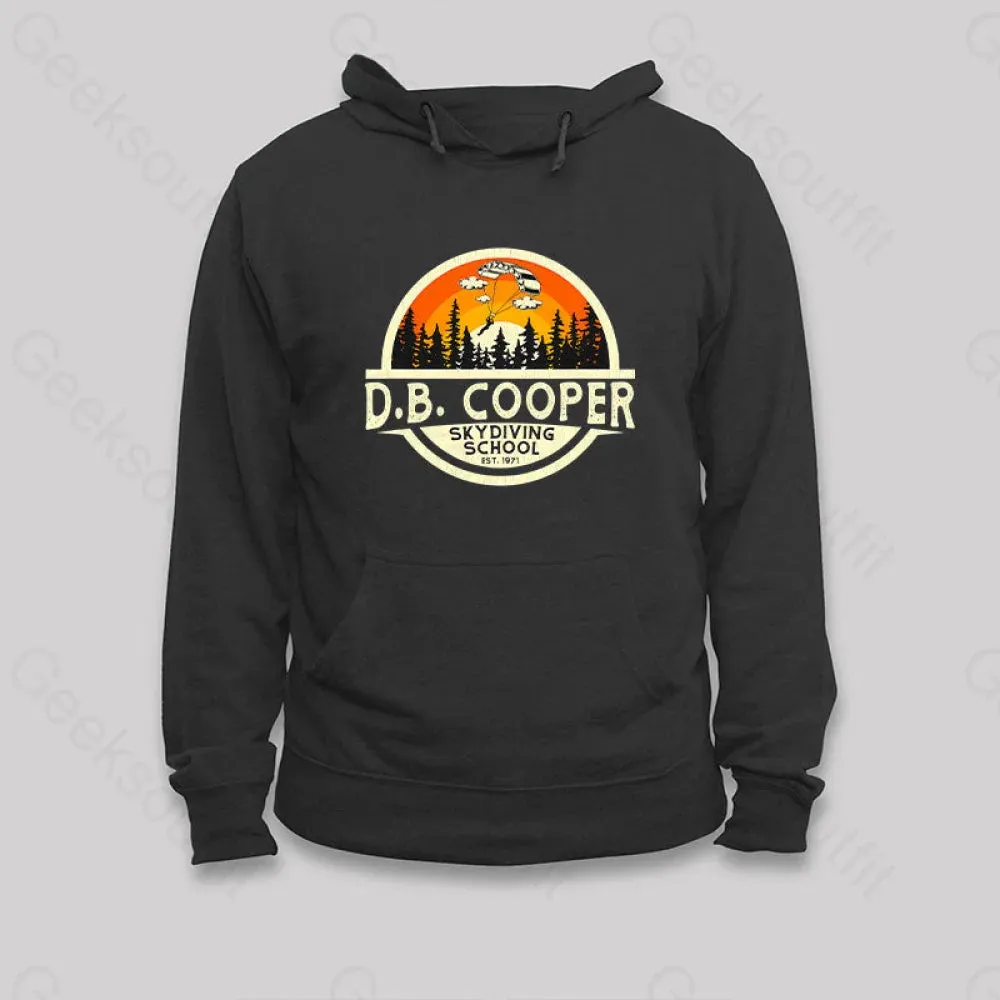 Alternative view of D.B. Coopers Skydiving School Portland Oregon Hoodie