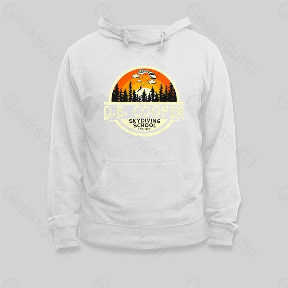 Alternative view of D B Coopers Skydiving School Portland Oregon Hoodie