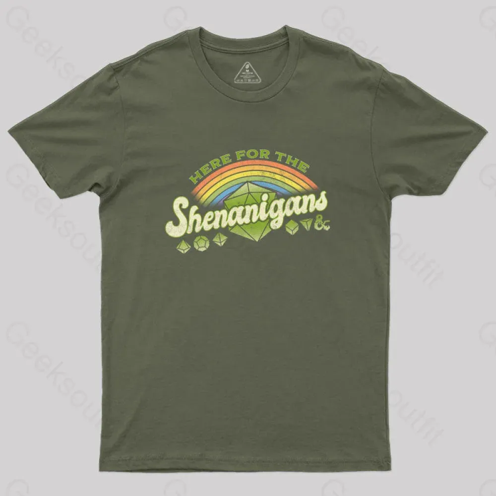 Scifi Here For The Shenanigans T-Shirt
