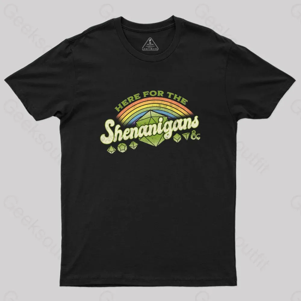 Alternative view of Scifi Here For The Shenanigans T-Shirt