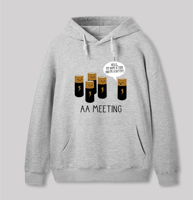 AA MEETING Geek Hoodie - Image 4