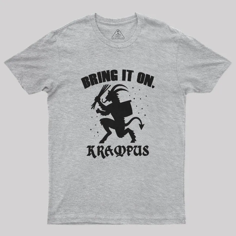 Bring It On Krampus Christmas Slogan Geek T-Shirt - Image 10