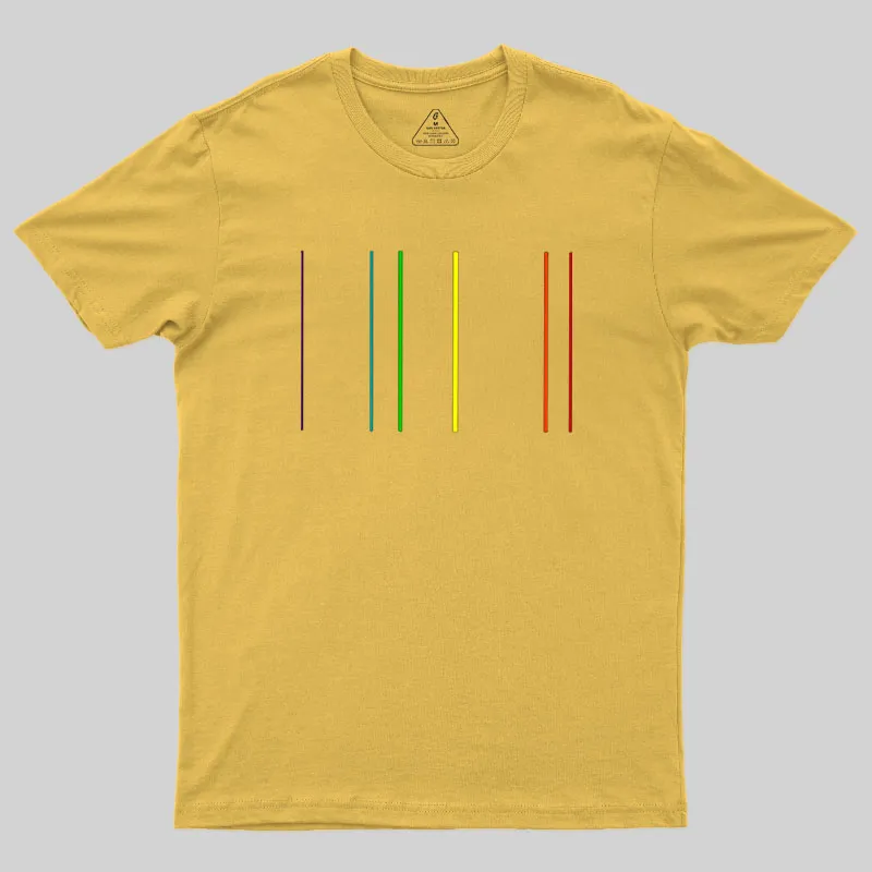 Helium Emission Spectrum Geek T-Shirt - Image 7