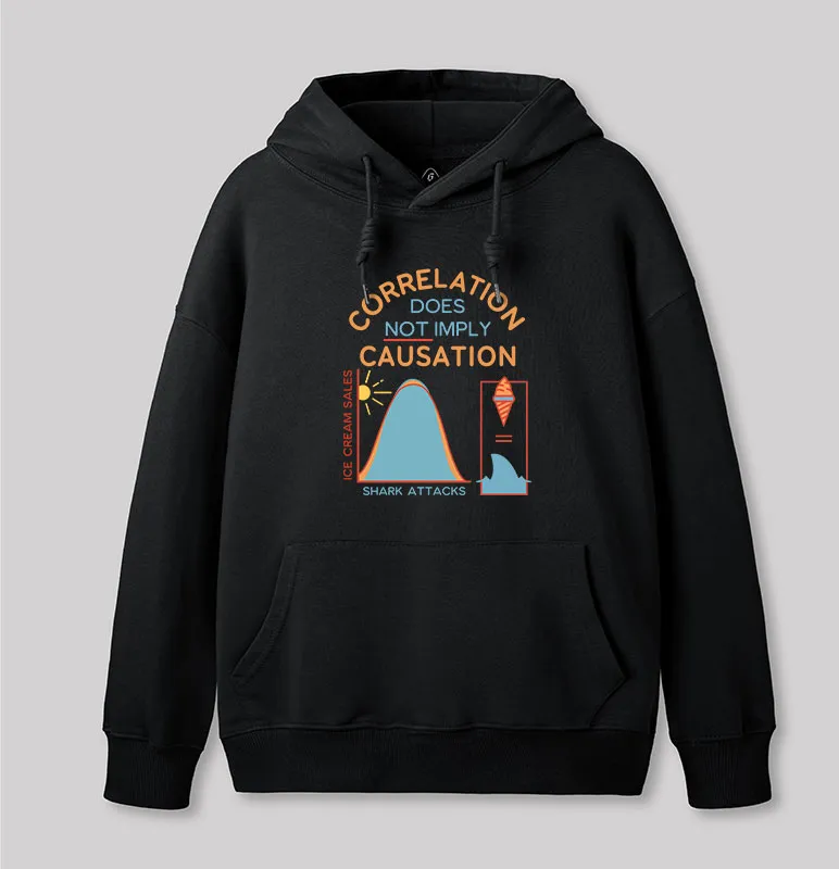 Correlation Does Not Imply Causation Geek Hoodie