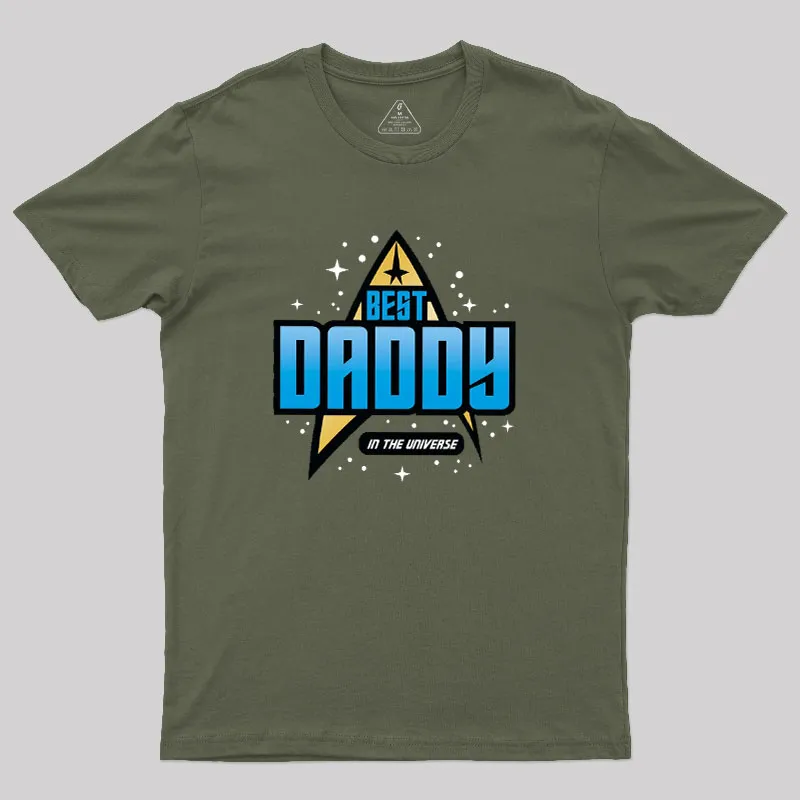 Best Daddy Trekkie Geek T-Shirt - Image 3