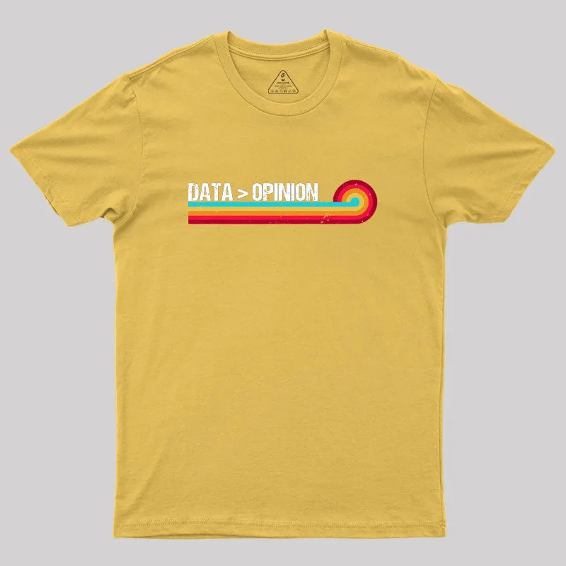 Retro Stripes Funny Data > Opinion Geek T-Shirt - Image 7