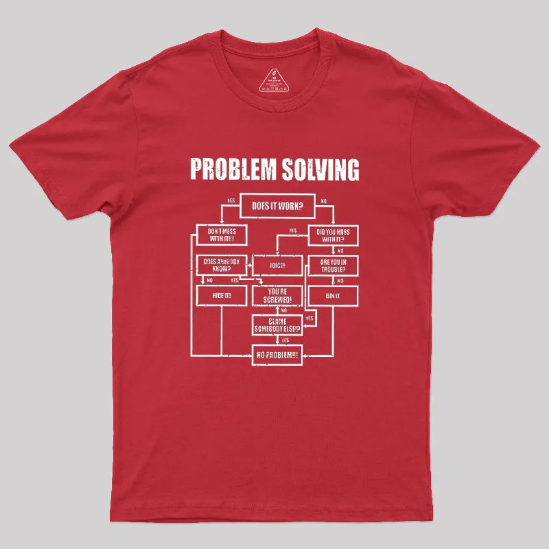 Men Problem Solving Geek T-Shirt - Image 5