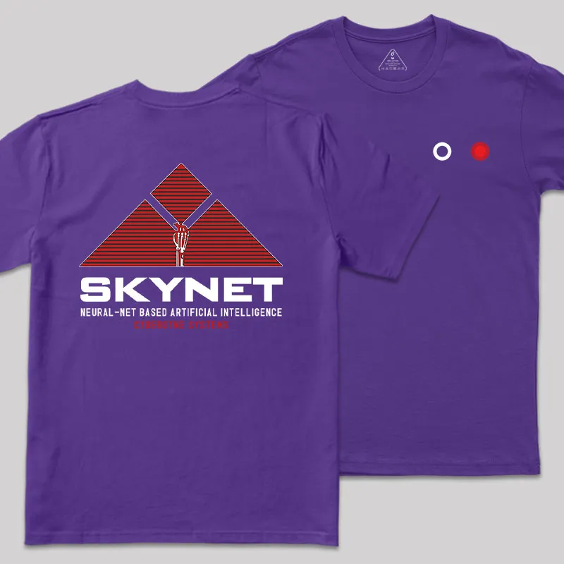 Skynet Rising Front and Back Printed Geek T-Shirt - Image 5