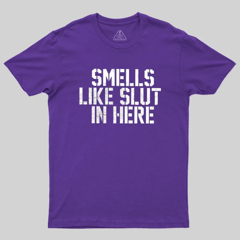 Offensive Smells Like Slut In Here Geek T-Shirt - Image 8