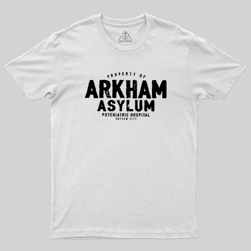 Arkham Asylum Geek T-Shirt - Image 11