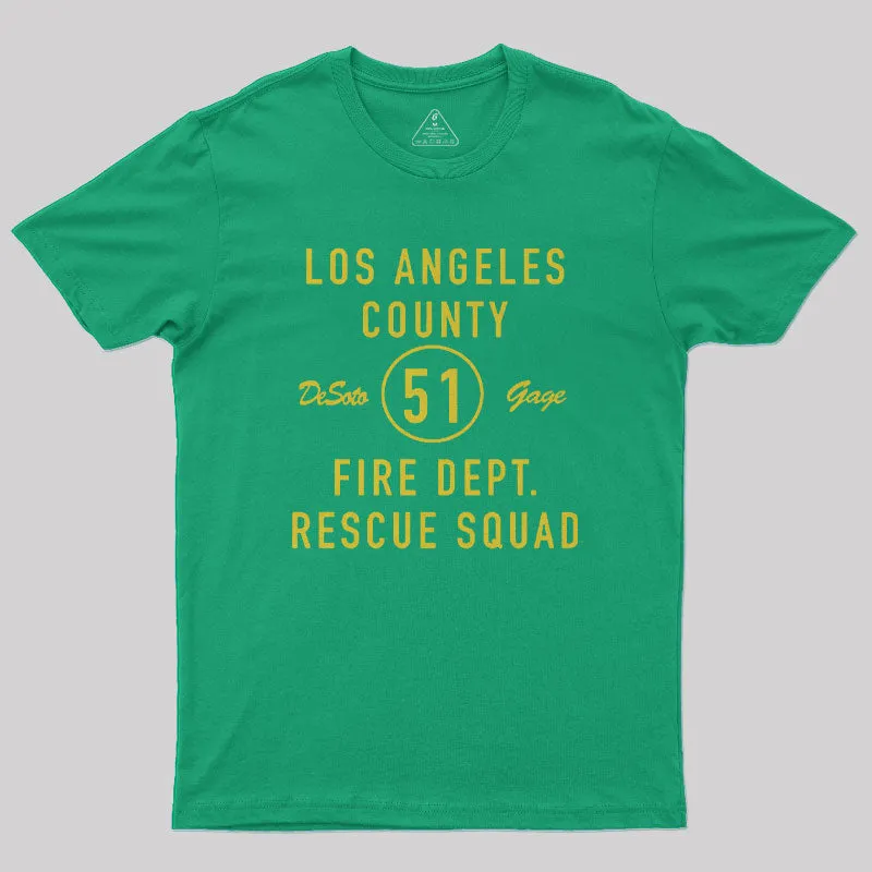 Emergency Squad 51 Geek T-Shirt - Image 5