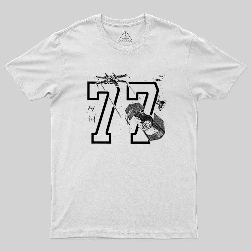 77 Athletic Print Geek T-Shirt - Image 11