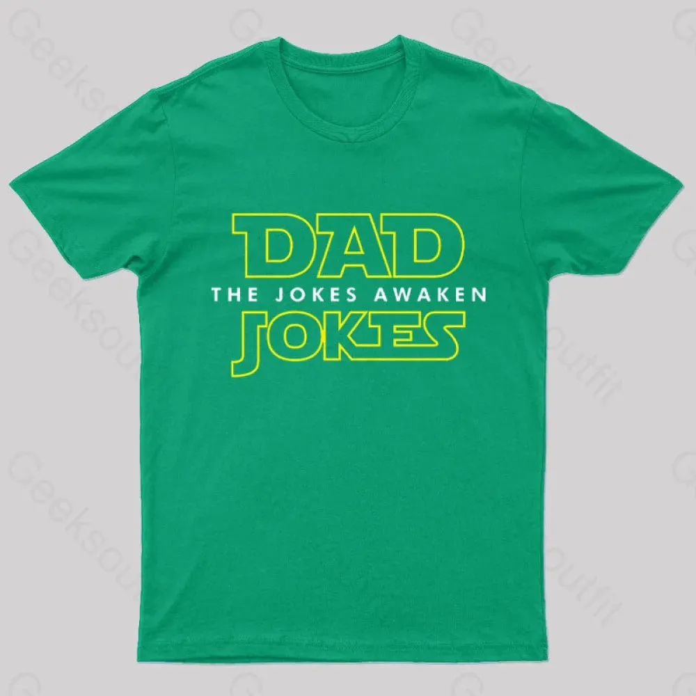 Dad Jokes The Jokes Awaken Geek T-Shirt - Image 6