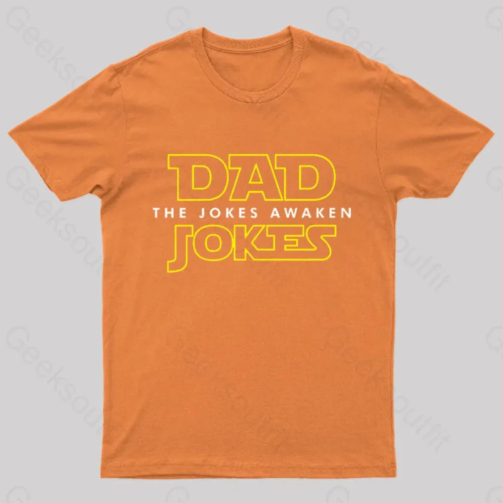 Dad Jokes The Jokes Awaken Geek T-Shirt - Image 7