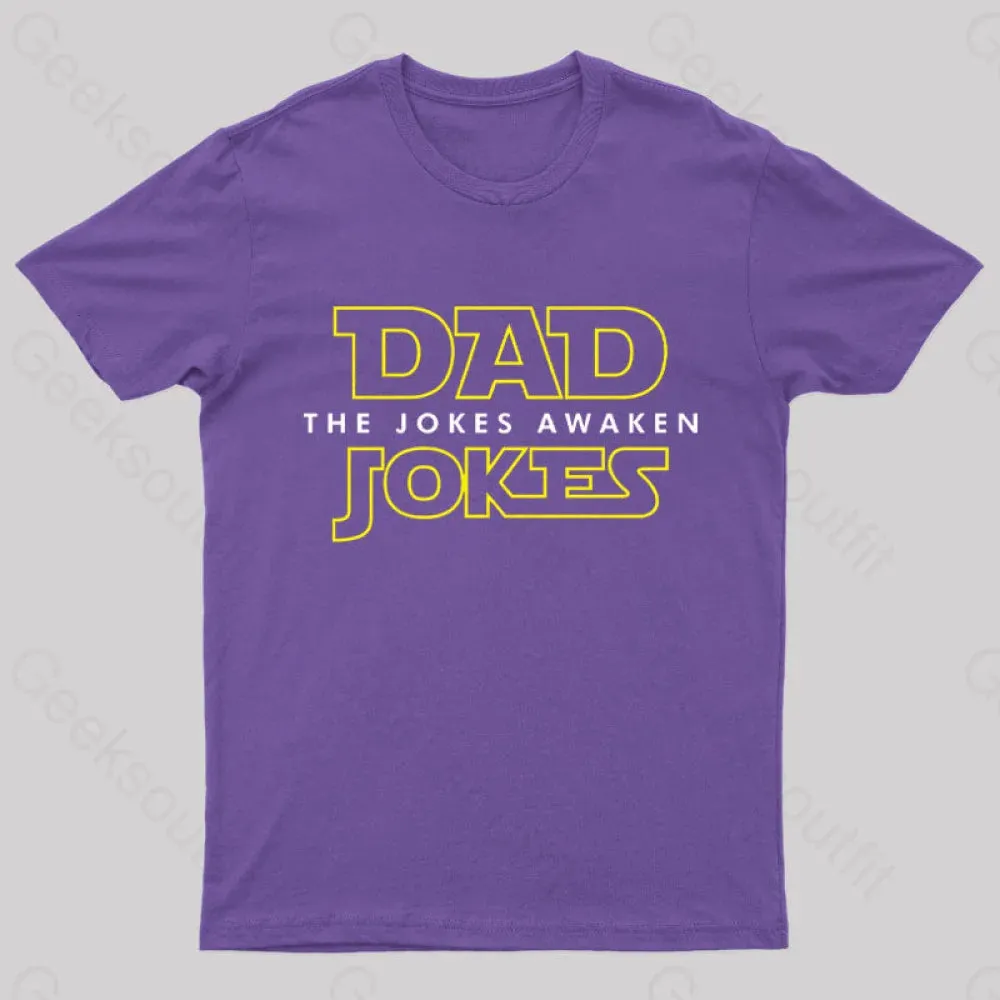 Dad Jokes The Jokes Awaken Geek T-Shirt - Image 3