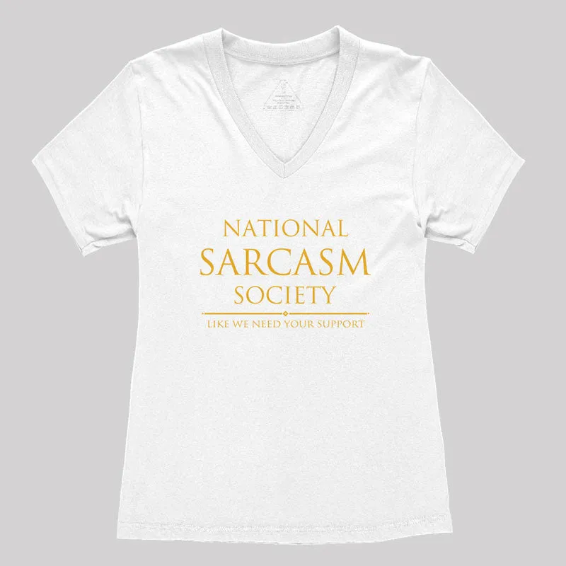 National Sarcasm Society Women's V-Neck T-shirt - Image 2