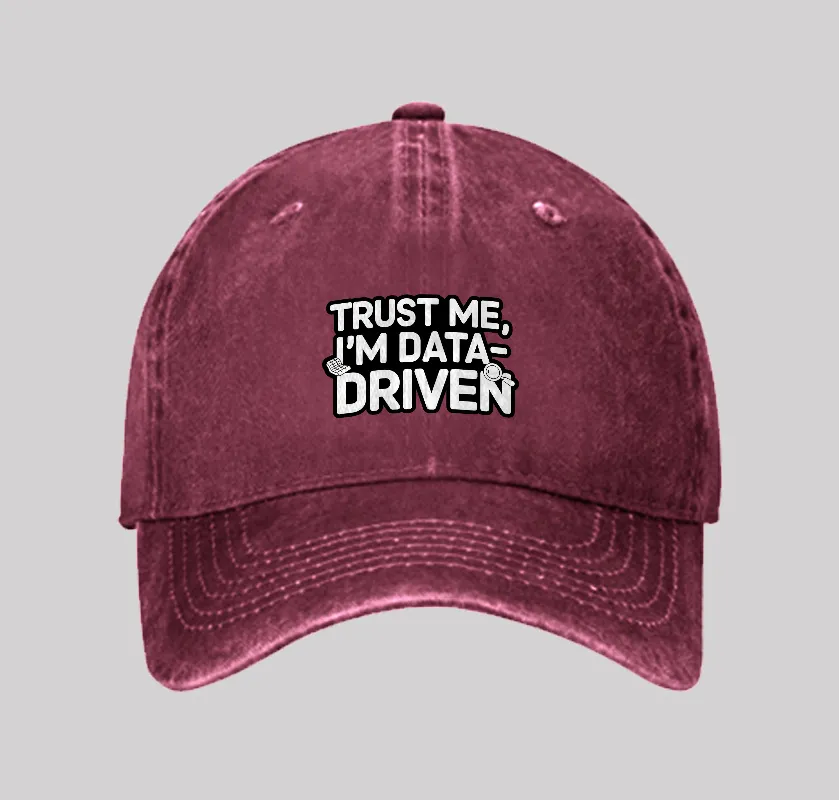 I am Data Driven Washed Vintage Baseball Cap - Image 4