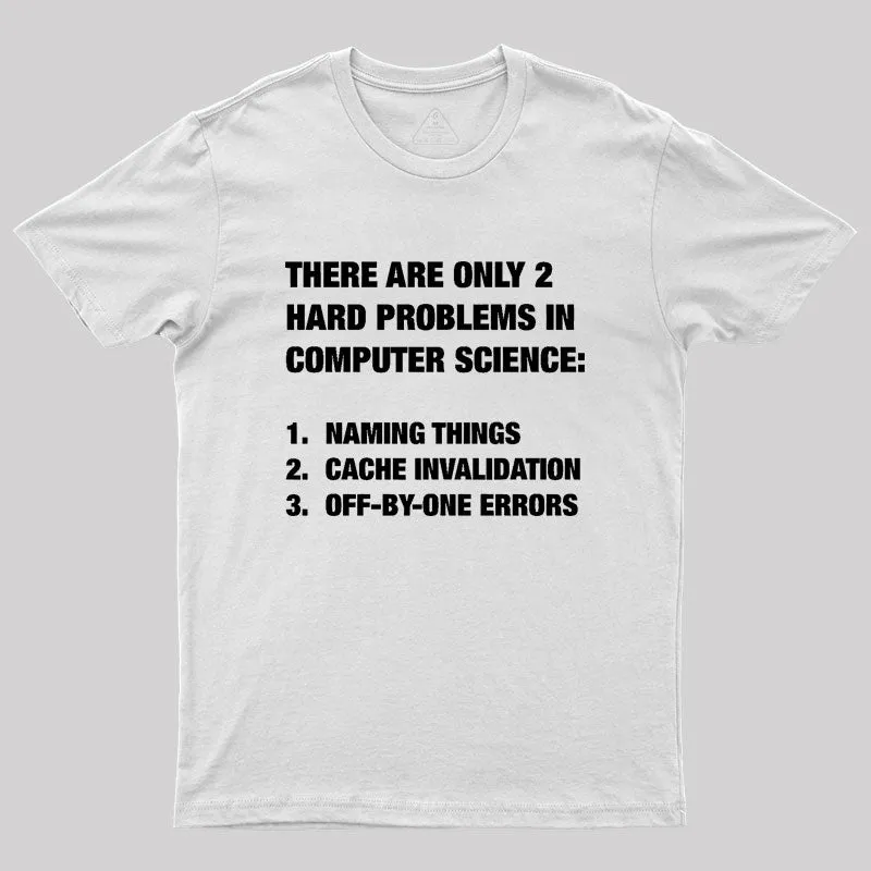 Only 2 Hard Problems In Computer Science Geek T-Shirt - Image 11