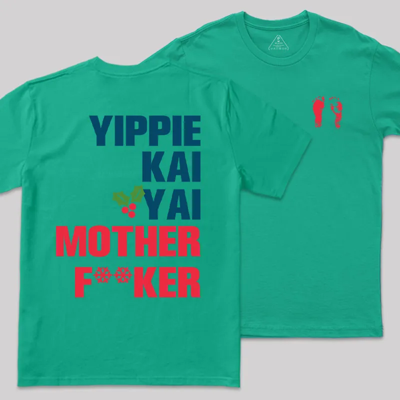 Yippie Kai-Yay Front and Back Printed Geek T-Shirt - Image 9